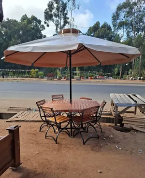 Biege Combined 6 Seater Garden Outdoor Shades
