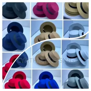 Flat Top Fedora Hats in Various Colours