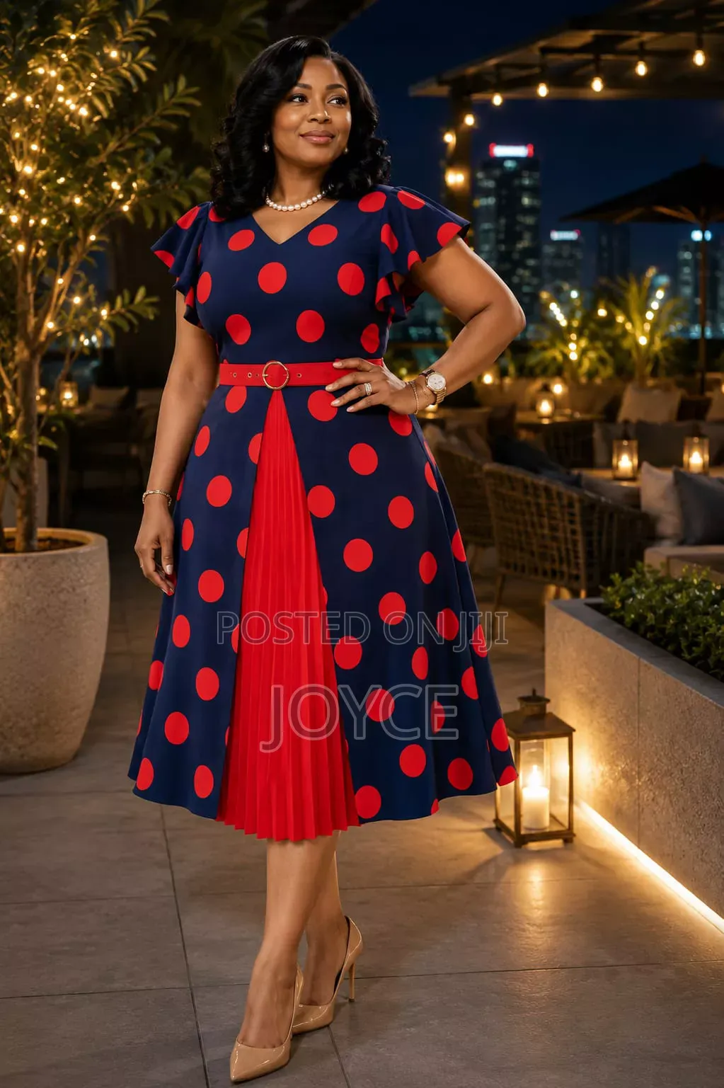 Polka Doits Skater Dress