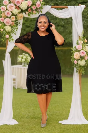 Straight Race Dress With High-Low Waterfall