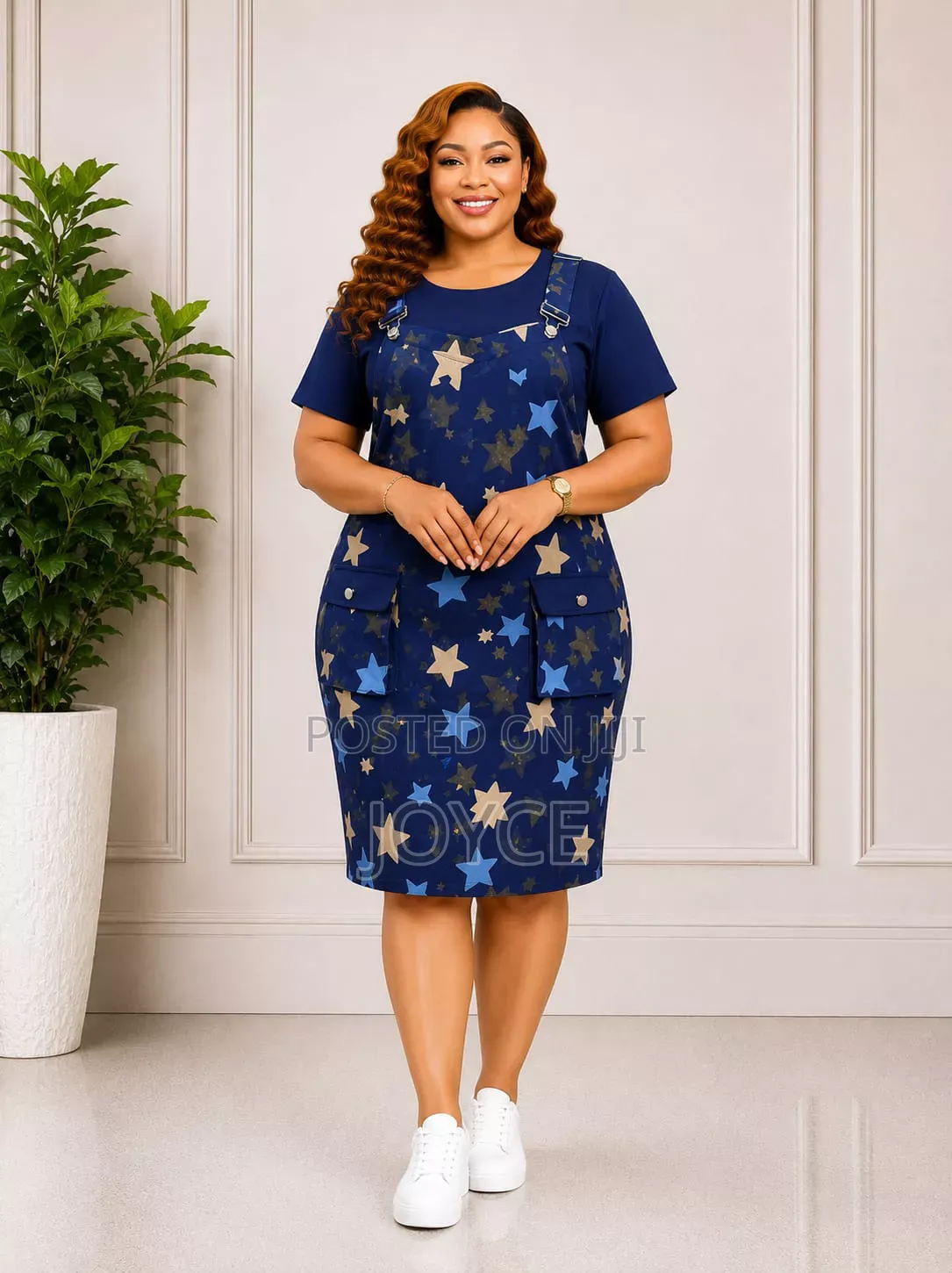 Senori Straight Dungaree Dress