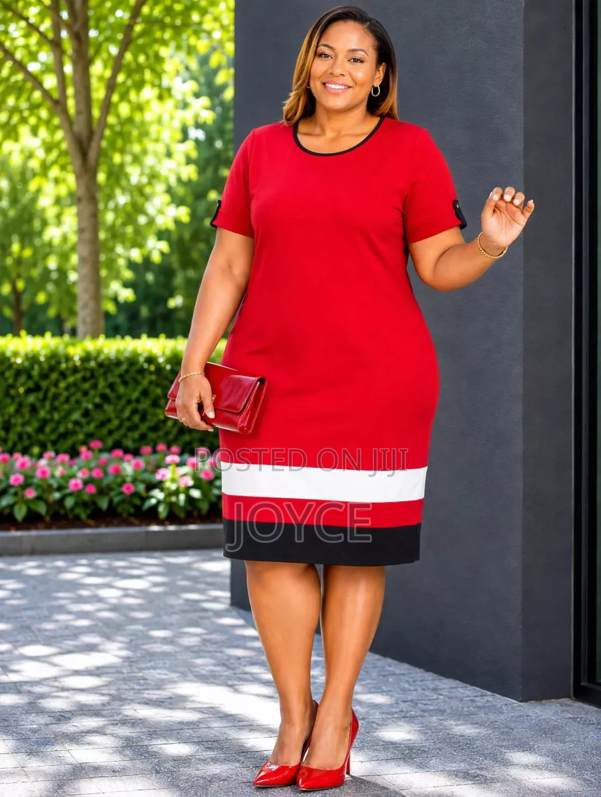 Bottom Stripped Straight Dress