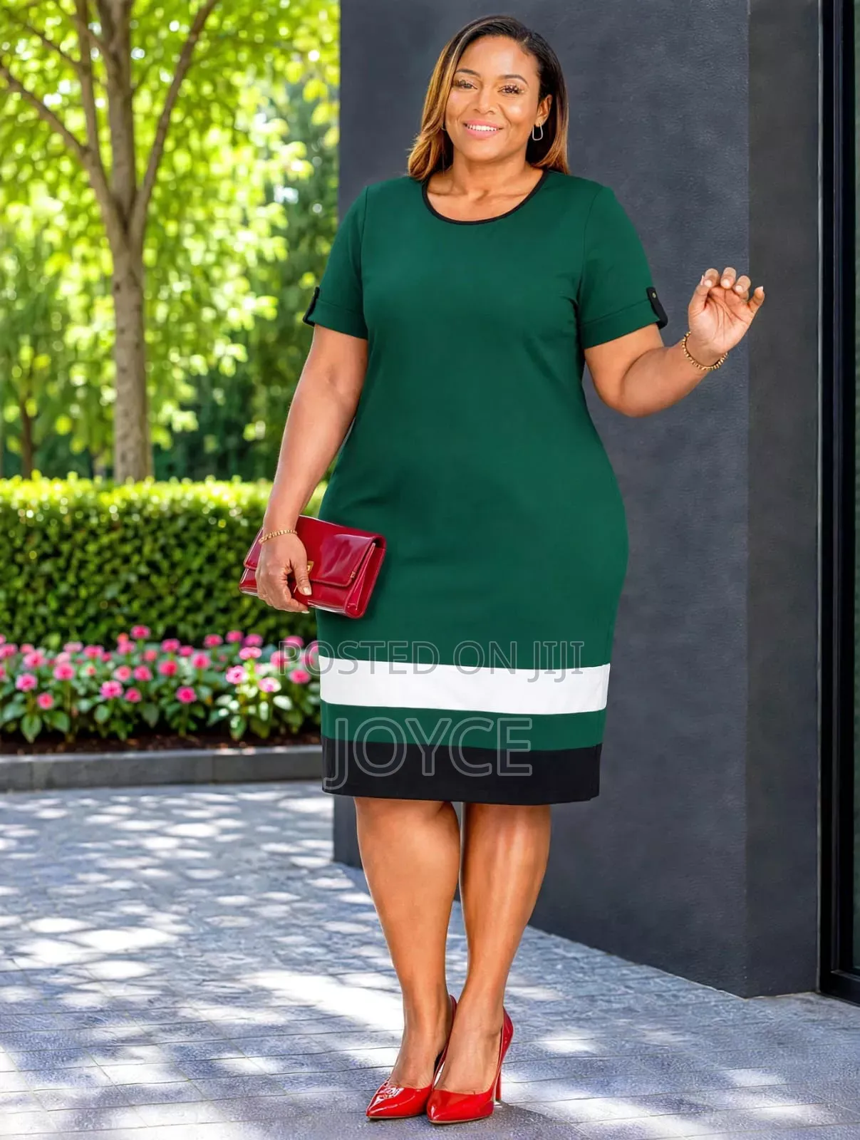 Bottom Stripped Straight Dress