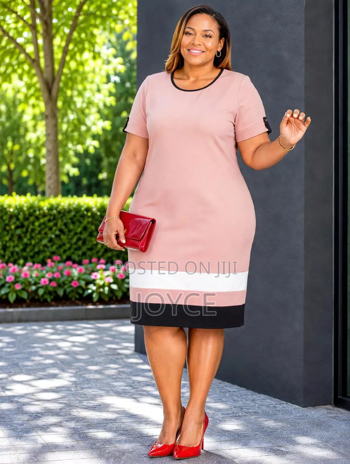 Bottom Stripped Straight Dress