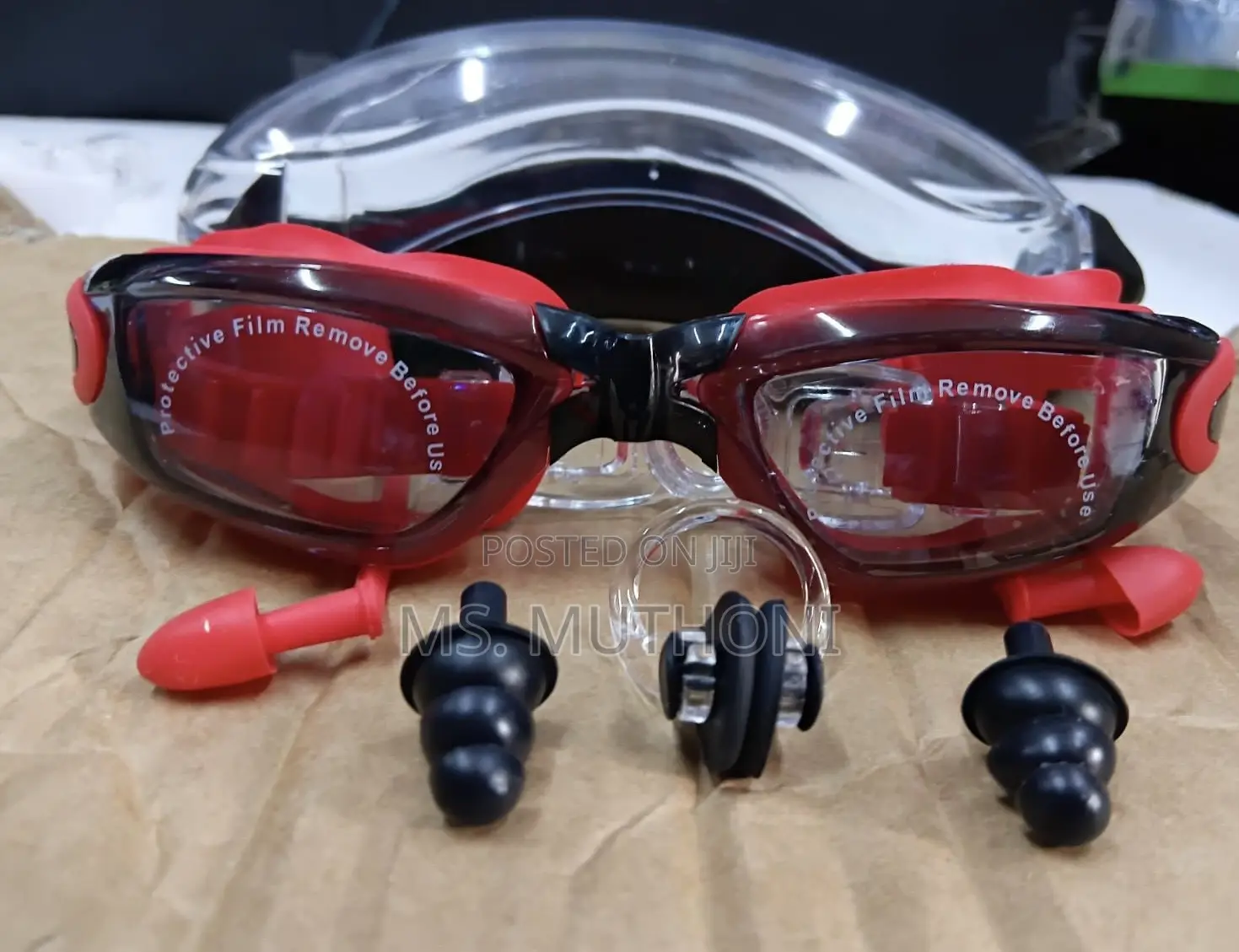 Professional Full Set Swimming Set ( Googles, Ear Nose Plugs)