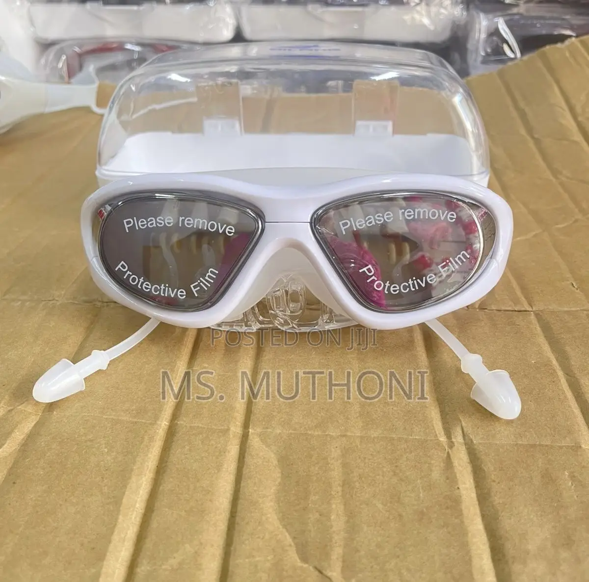 Professional Large-Frame Anti-Fog Swimming Goggles for Adults Teens