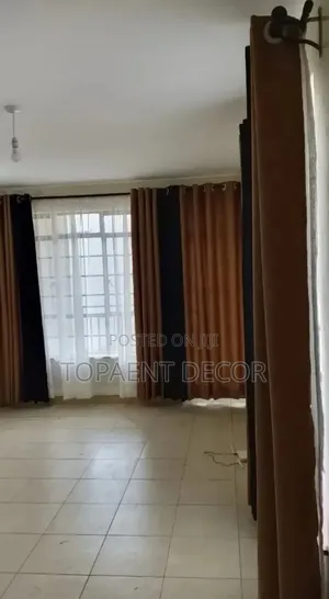 Beige and Black Colour Blend Window Curtains