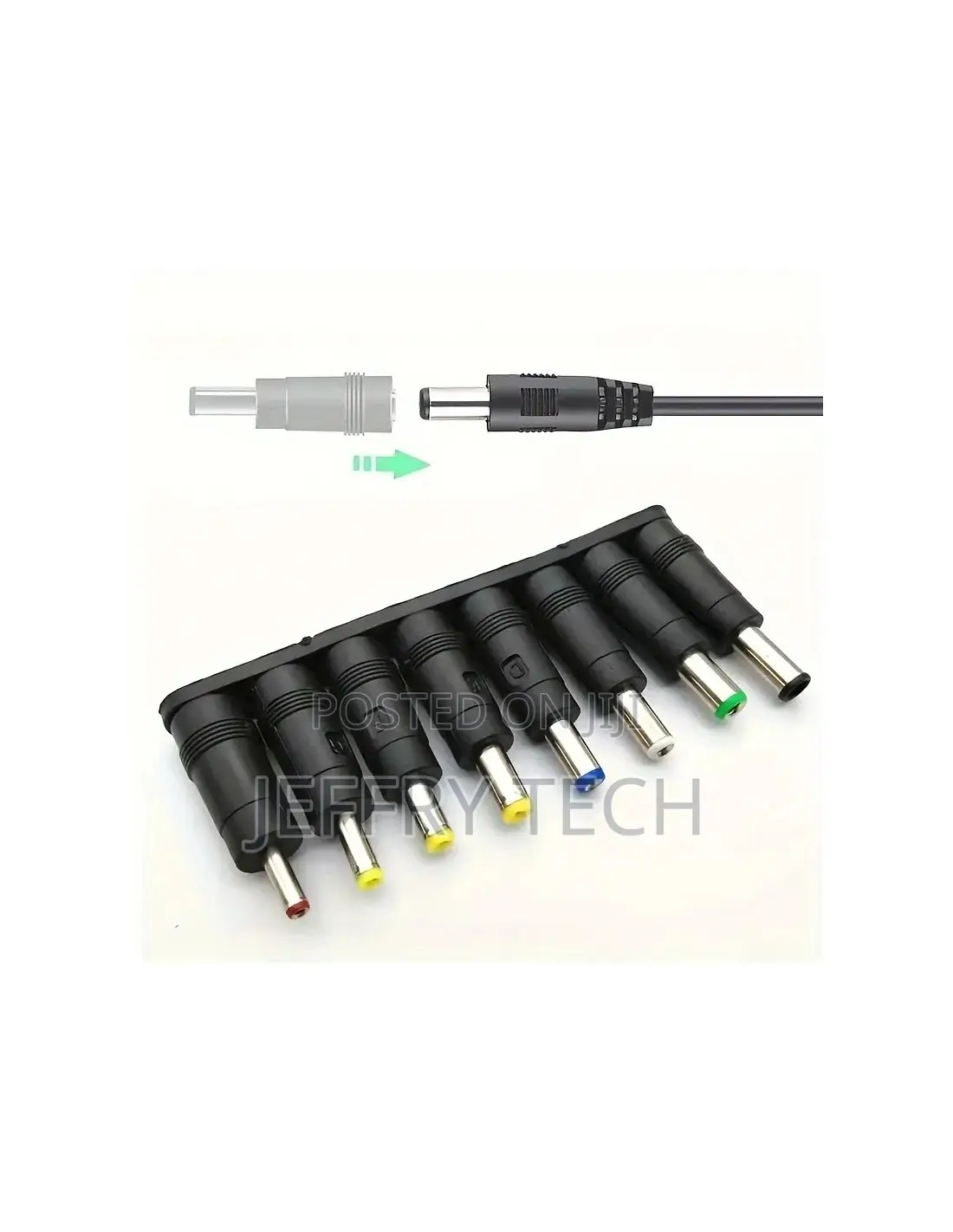 8Pcs DC 5.5x2.1mm Female Jack Plug Adapter Connectors to 6.3 6.0 5.5 4