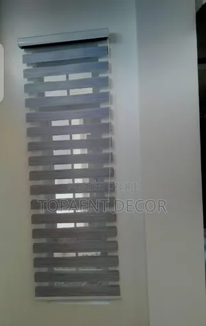 Purple and Grey Horizontal Window Blinds
