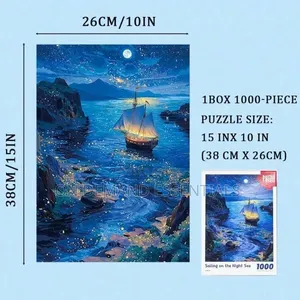 Sailing on the Night Sea 1000pcs Jigsaw Puzzle