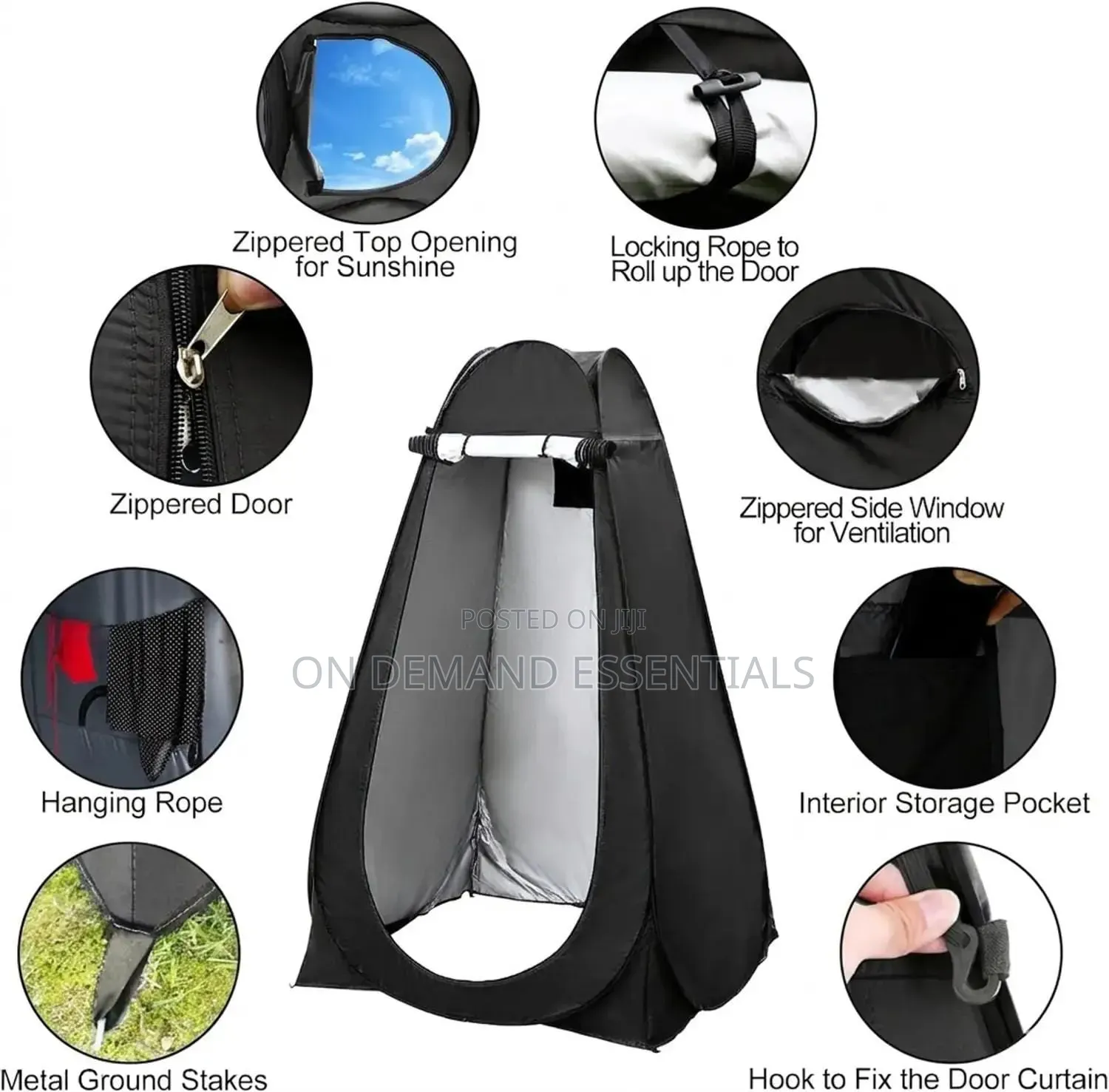 Pop-Up Privacy Shelter Tent Set