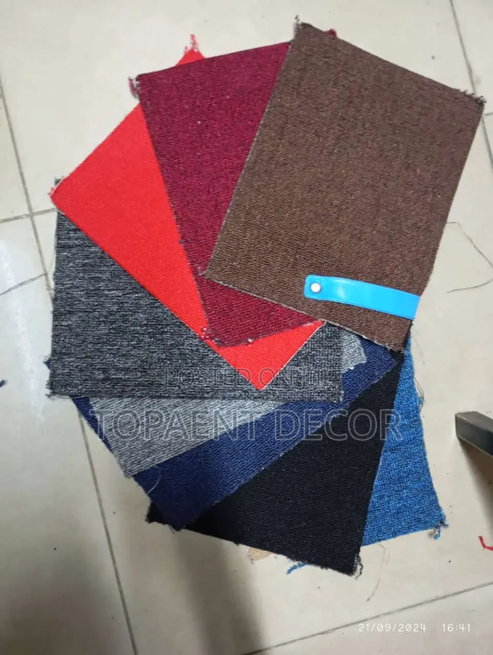 Office Floor Red Carpets