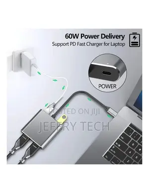 USB C to Dual HDMI Adapter HDTV Multiscreen Display Converter Cable