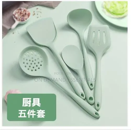 5pcs Silicone Cooking Spoons