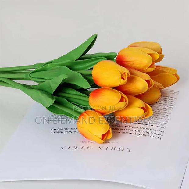10pcs Decorative Mini Tulip Artificial Flowers - thumbnail 3