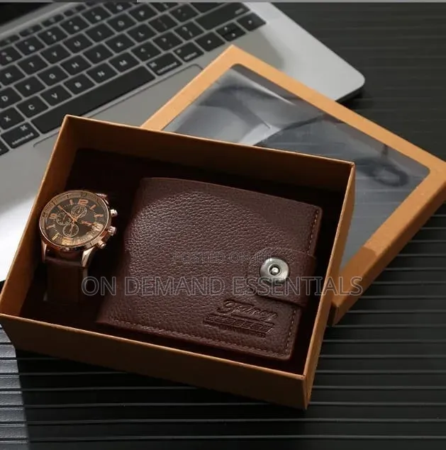 Watch and Wallet Men Gift Set
