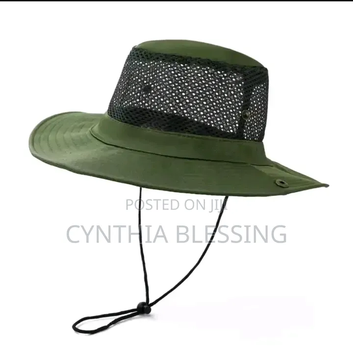 Safari Hat Green Breathable