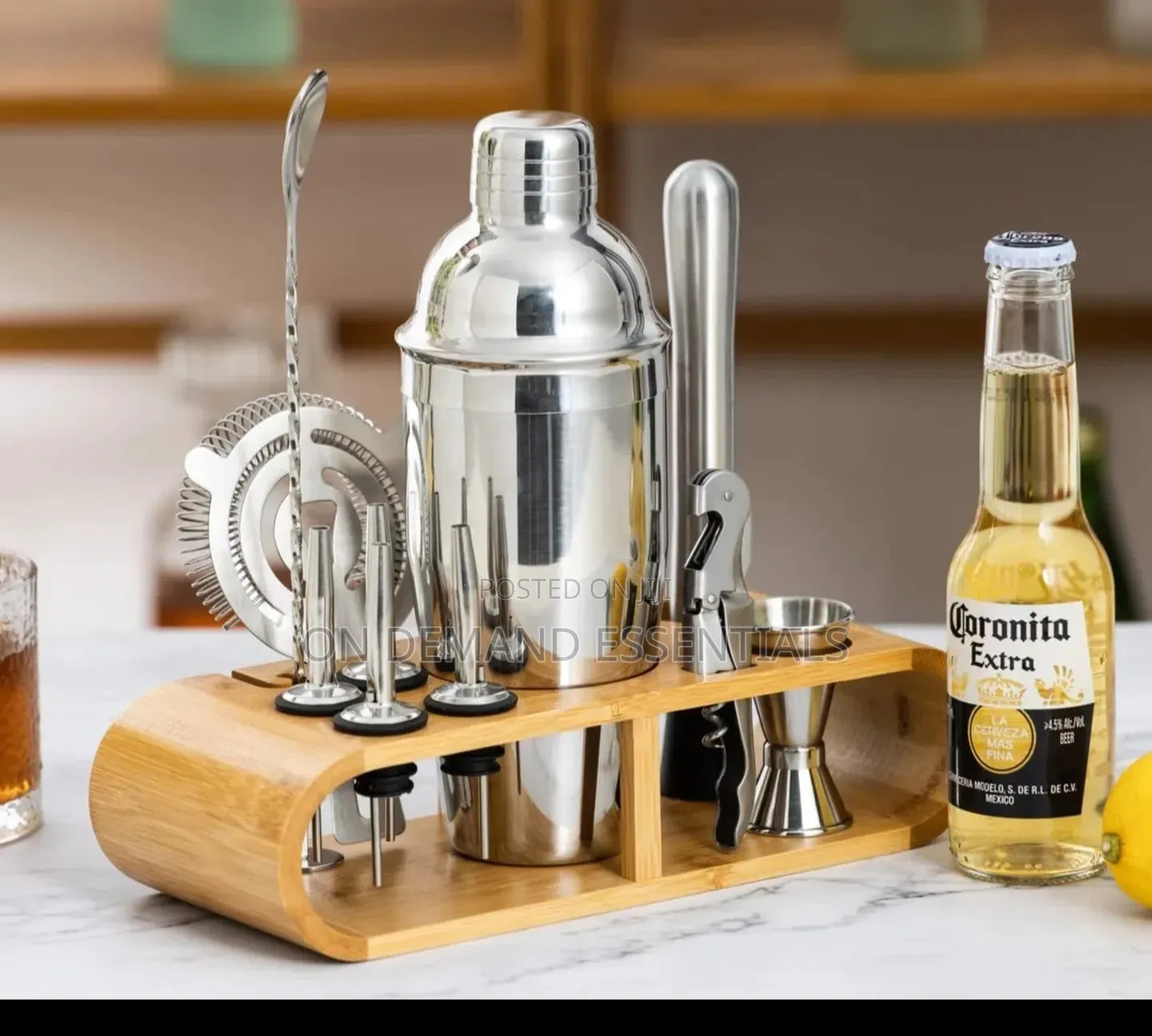12-Piece Cocktail Shaker Set Home Bar Tool Kit