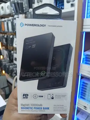 Powerology MagVolt 10000mAh TFT Display Magnetic Wireless Powerbank
