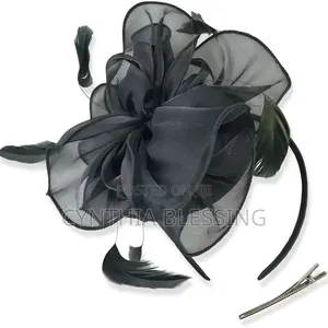 Fascinator Blue Yellow Black