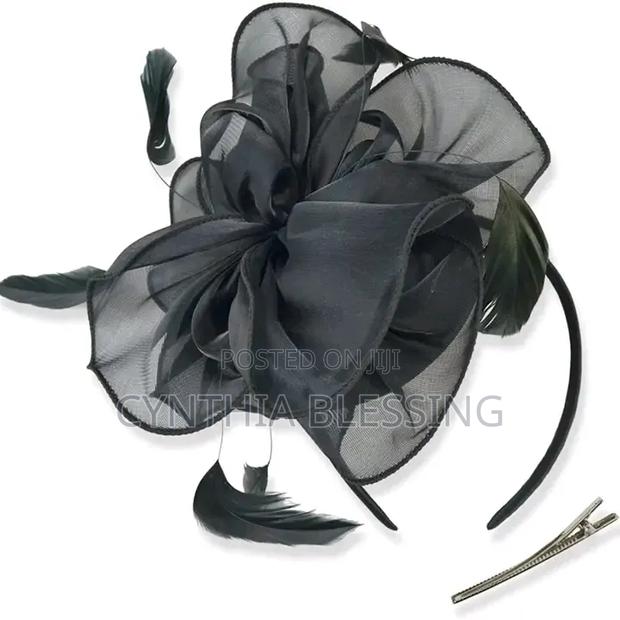 Fascinator Blue Yellow Black - thumbnail 2