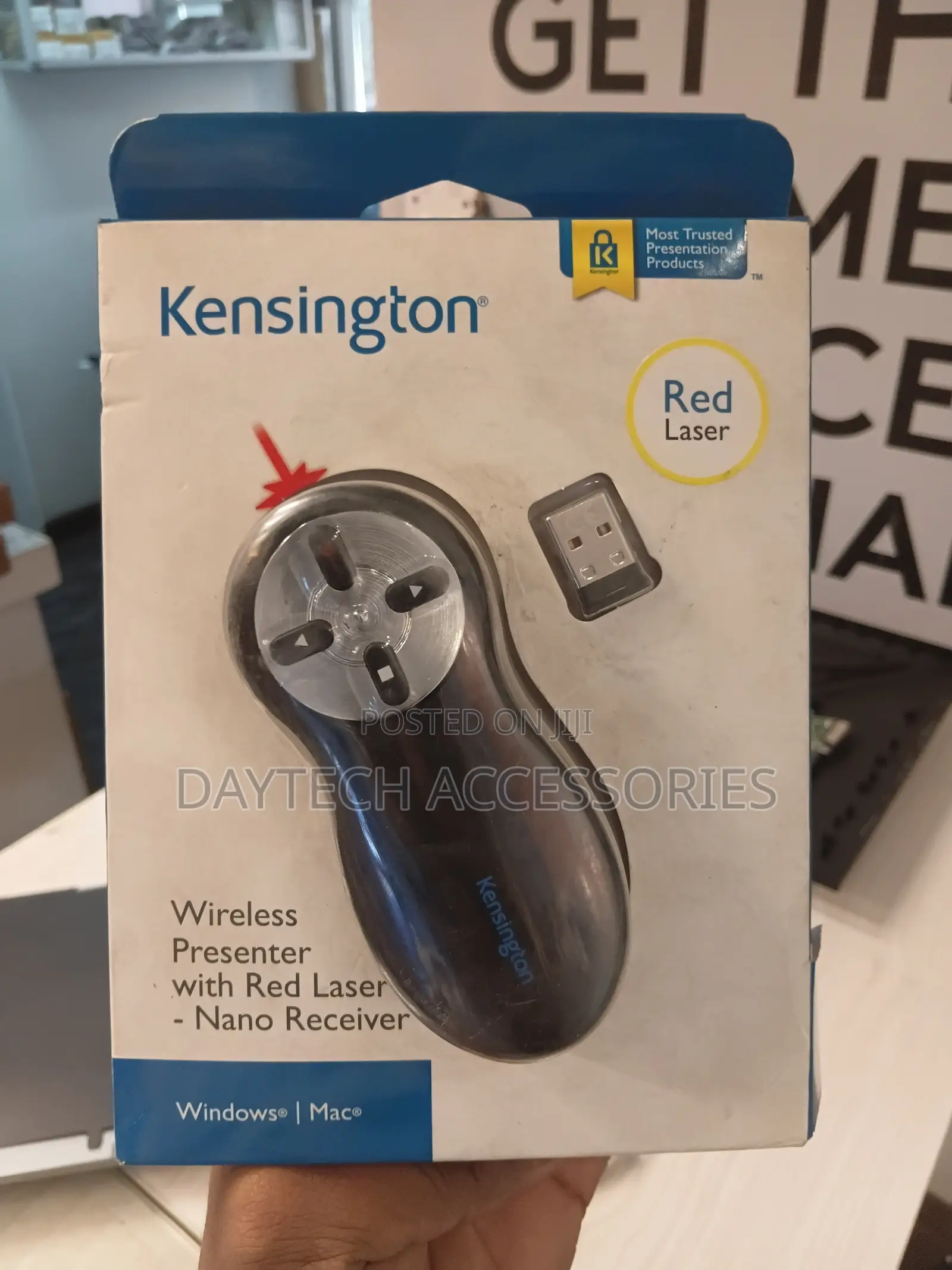 This Is a Kensington Wireless Presenter With Red Laser Model K33373US