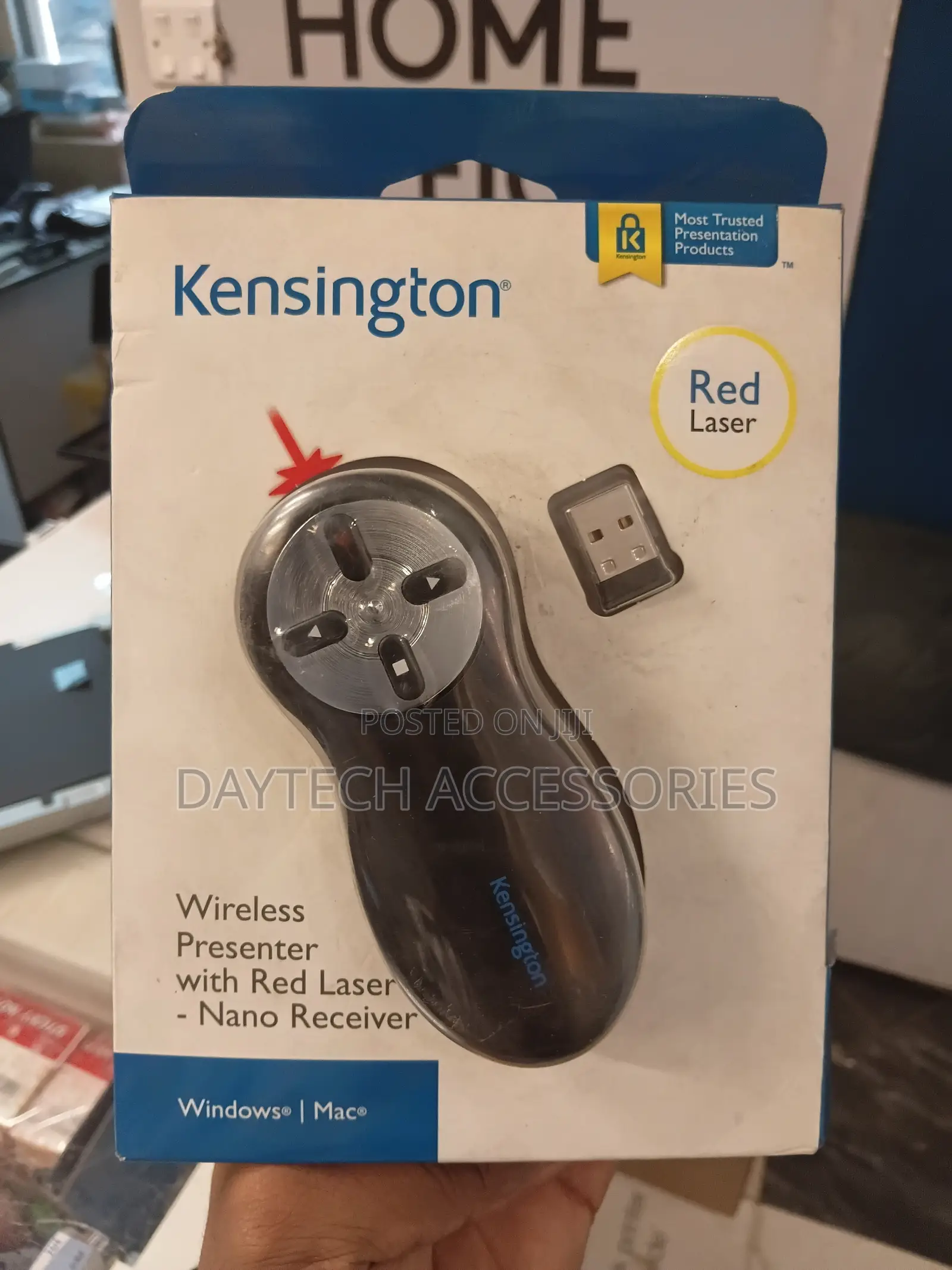 This Is a Kensington Wireless Presenter With Red Laser Model K33373US