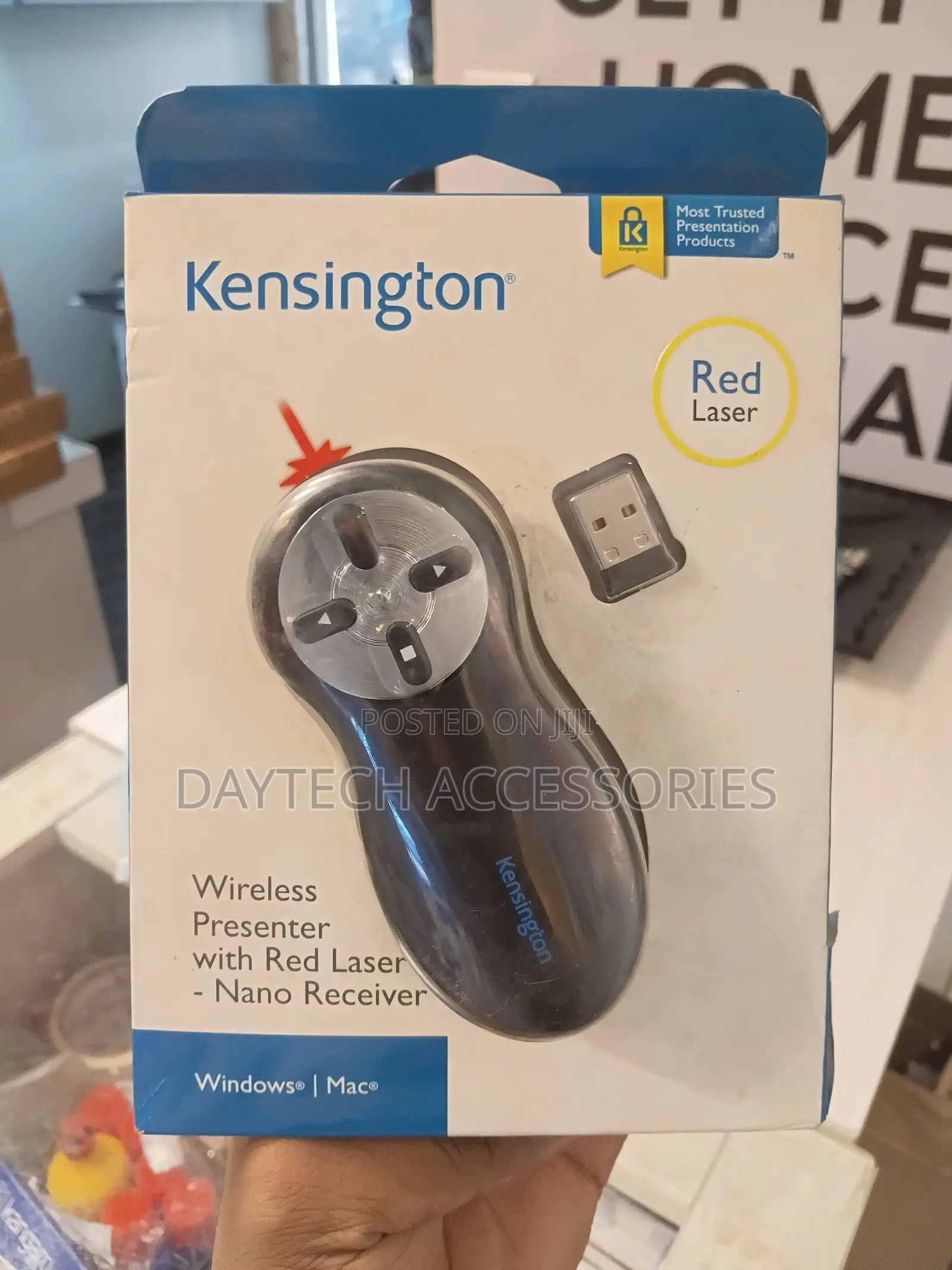This Is a Kensington Wireless Presenter With Red Laser Model K33373US