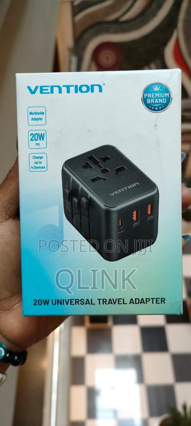 Vention 3-Port USB (C + a + A) Universal Travel Adapter