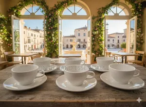 Single Cappuccino Cup and Saucer Small