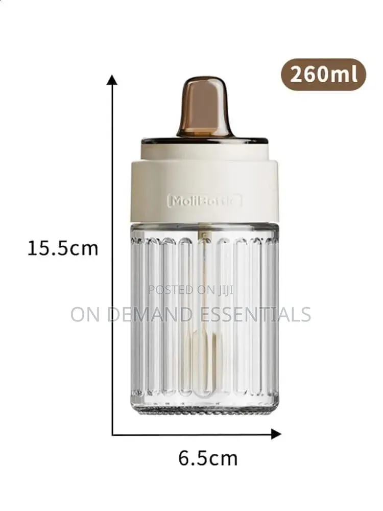 Stripped Seasoning Glass Jars