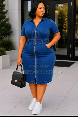 *High Quality Stretch Jeans Dress*