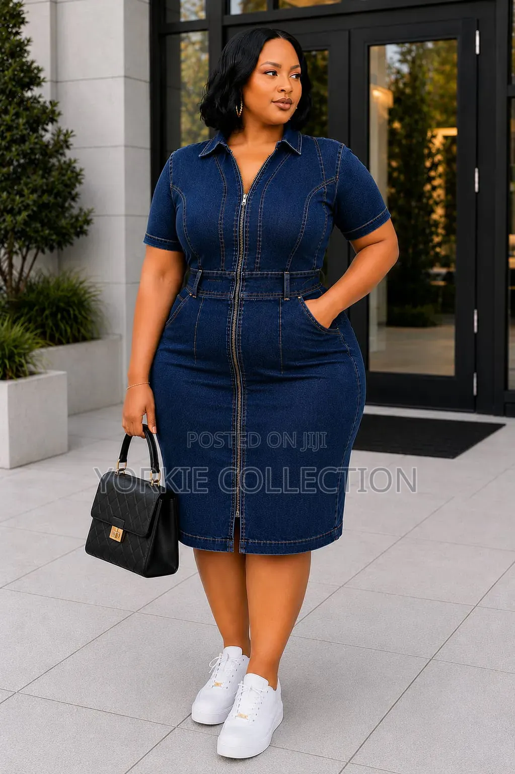 *High Quality Stretch Jeans Dress*