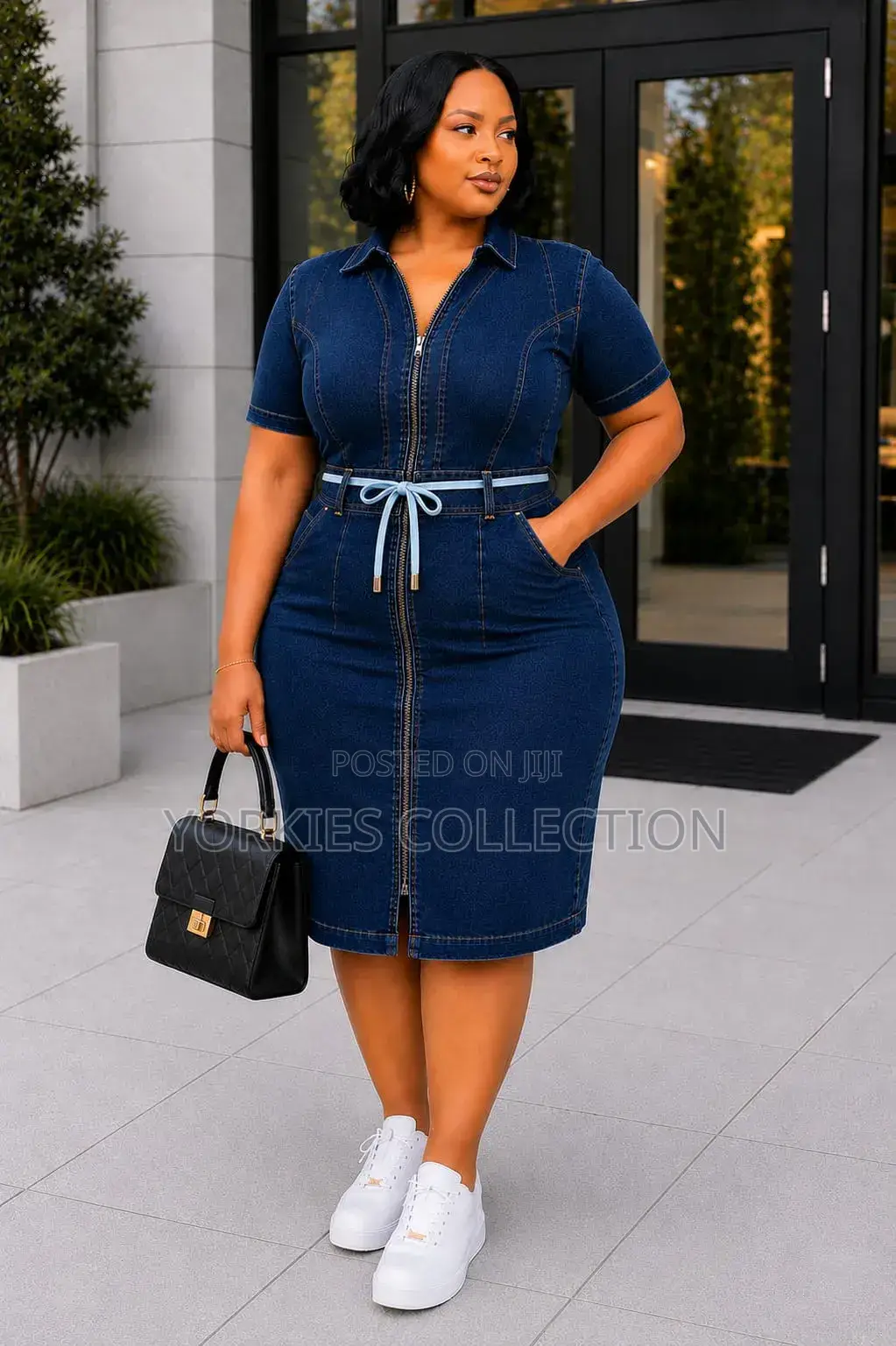 *High Quality Stretch Jeans Dress*