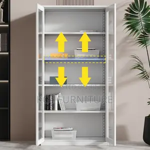 Office Cabinet; Two Doors Steel Adjustable Pannels Cabinet