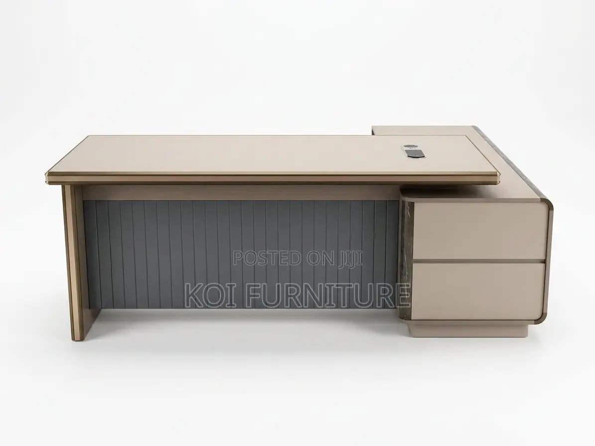 Office Desk; 2 Meters Office Executive Desk With Cord Managament