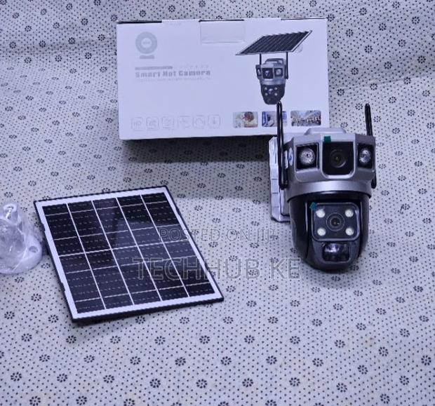 4G Dual Lens Solar CCTV Camera With 360° PTZ AI Tracking