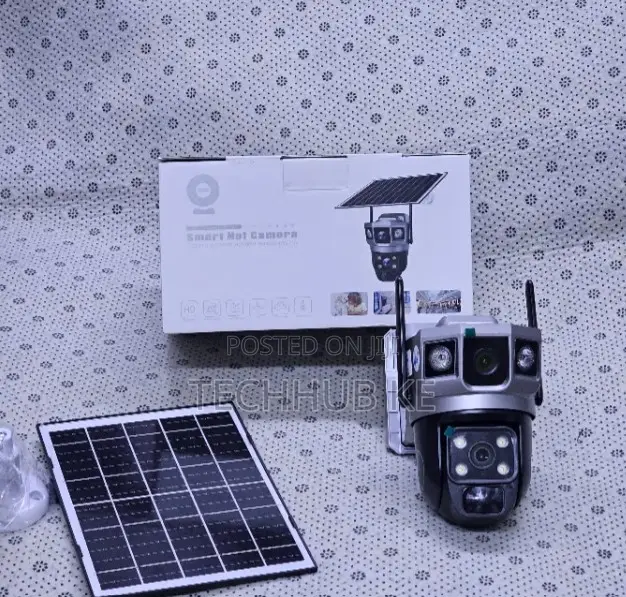 Dual Lens 4G Solar Security Camera With Full Color Night Vision