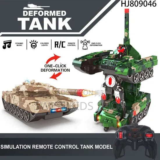 Transformer Remote Controlled Robot Army Tank