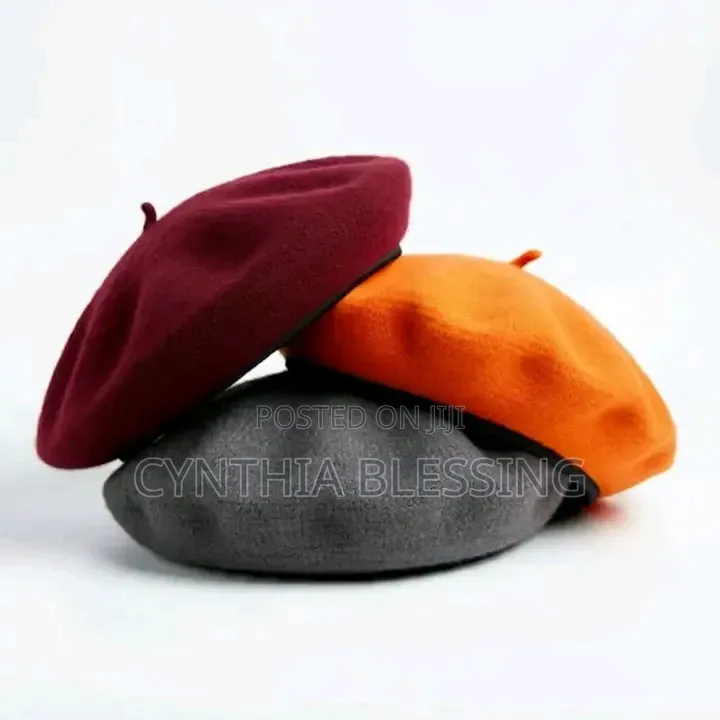 Grey Beret Hat_b2