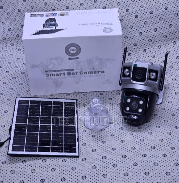 4G Wireless Dual Lens Solar Camera for Farm, Home Office