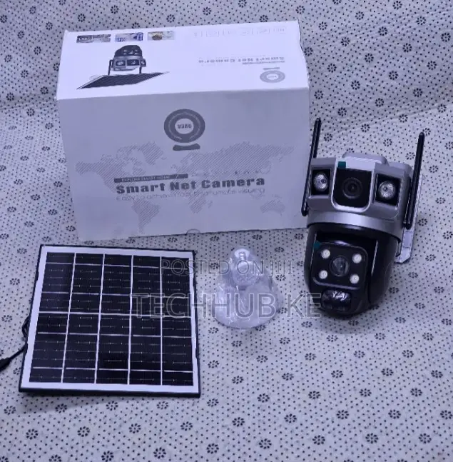 4G Wireless Dual Lens Solar Camera for Farm, Home Office