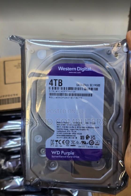 Western Digital 4TB Purple Surveillance Hard Disk - main view