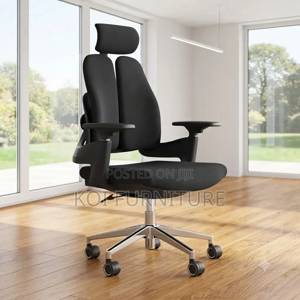 Office Chairs; High Back Dual Orthopedic Executive Office Chairs