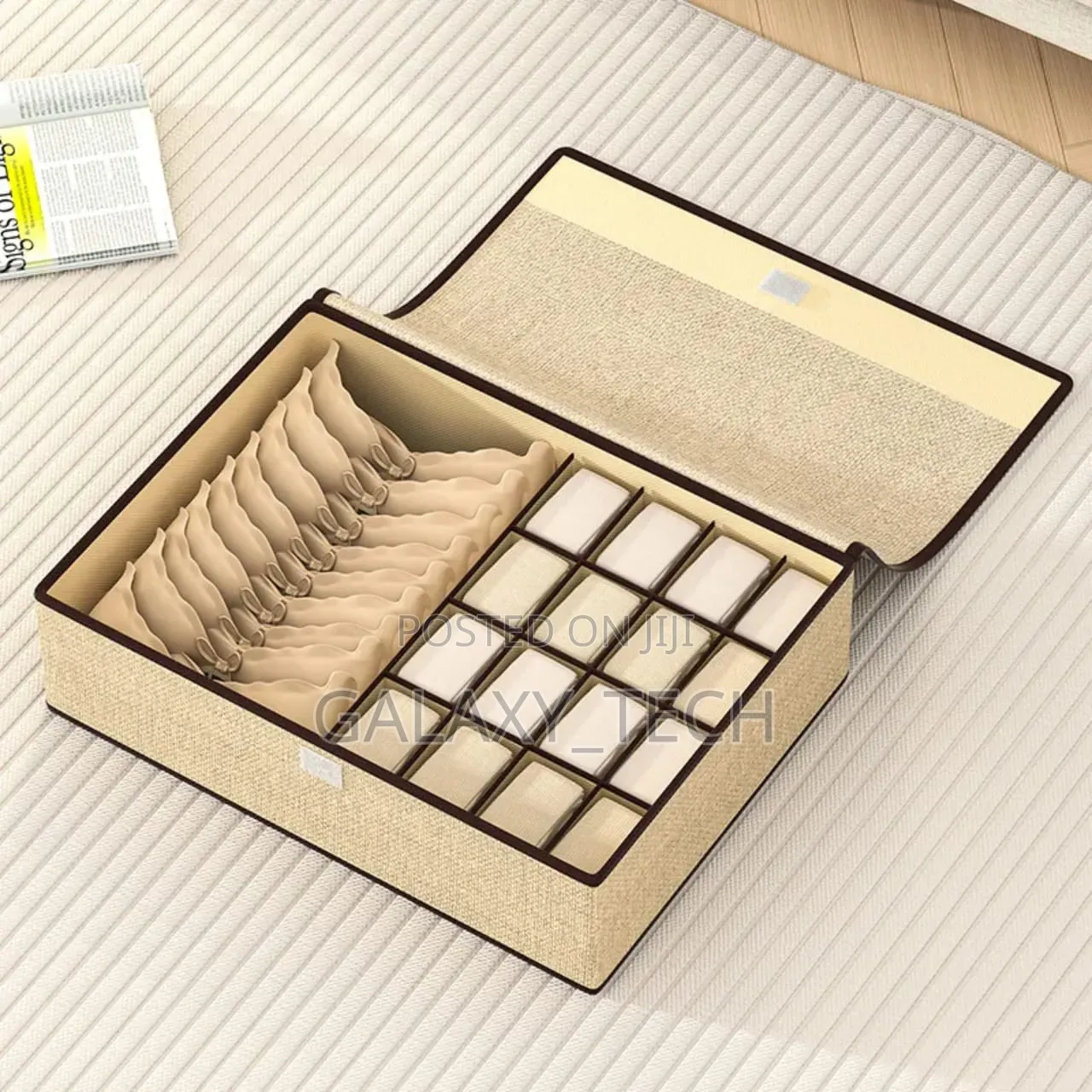 17 Grid Undergarment Organizer With Cover(3in1)