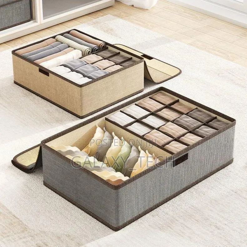 17 Grid Undergarment Organizer With Cover(3in1)