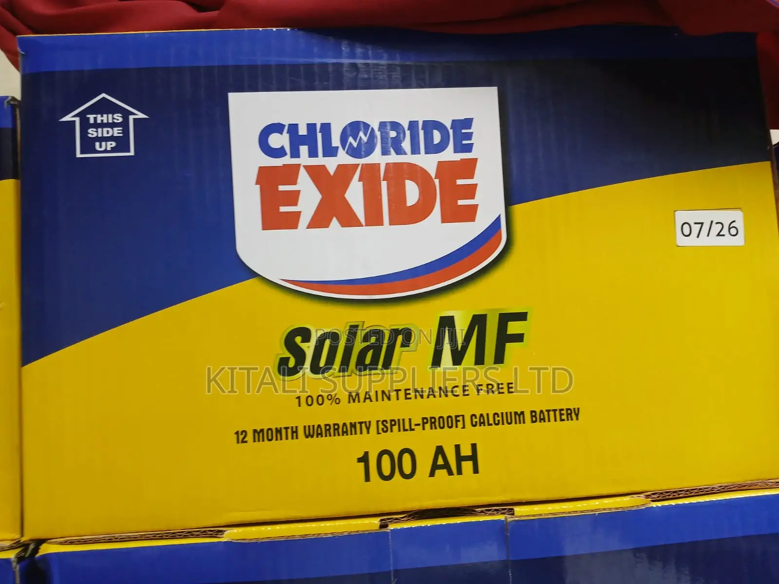 Chloride Exide Solar MF 100Ah Maintenance-Free Solar Battery