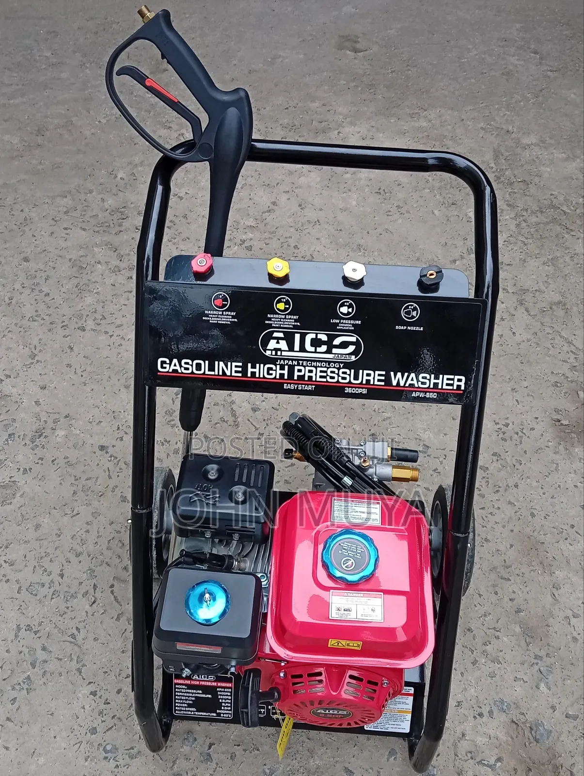Gasoline 8.5Hp High Pressure Washer