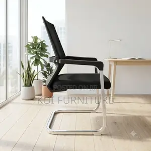 Office Chairs; Fabric Sled Based Visitors Reception Seat