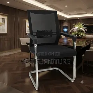 Office Chairs; Fabric Sled Based Visitors Reception Seat